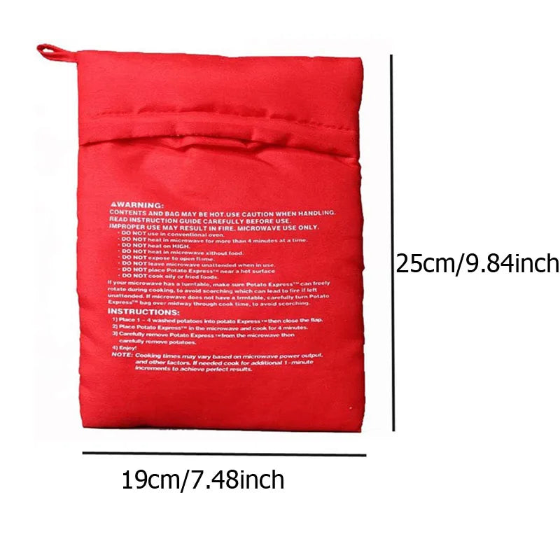Microwave Potato Cooker Bag – Reusable Baked Potato Pouch