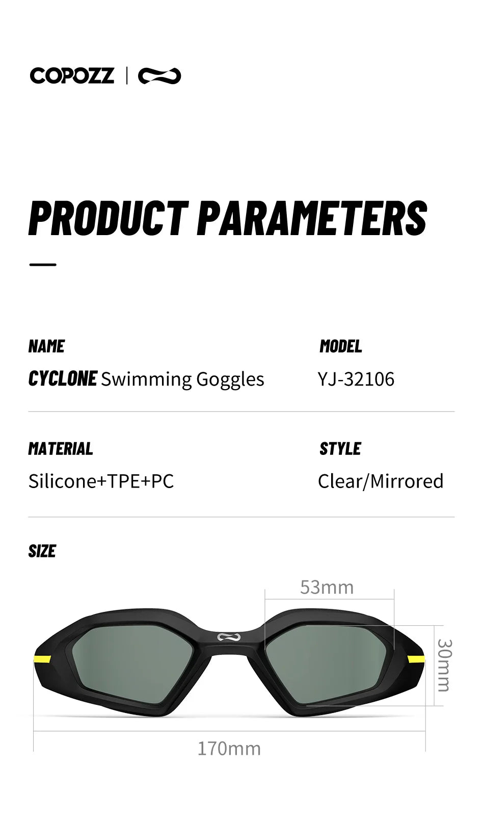 Professional Swimming Goggles – Anti-Fog, UV, Waterproof Fit