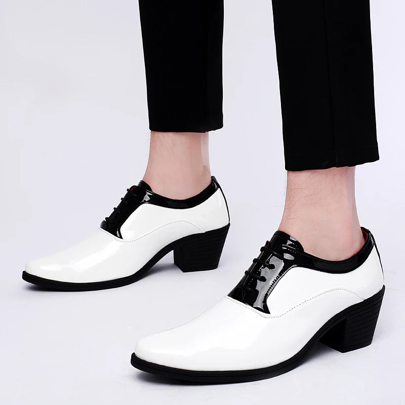 New Groom White & Black Oxfords