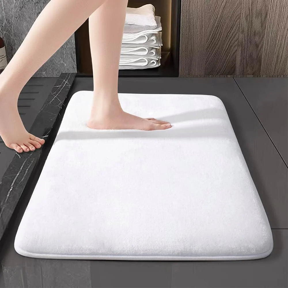 Super Absorbent Anti-Slip Bath Mat | Coral Velvet Bathroom Rug