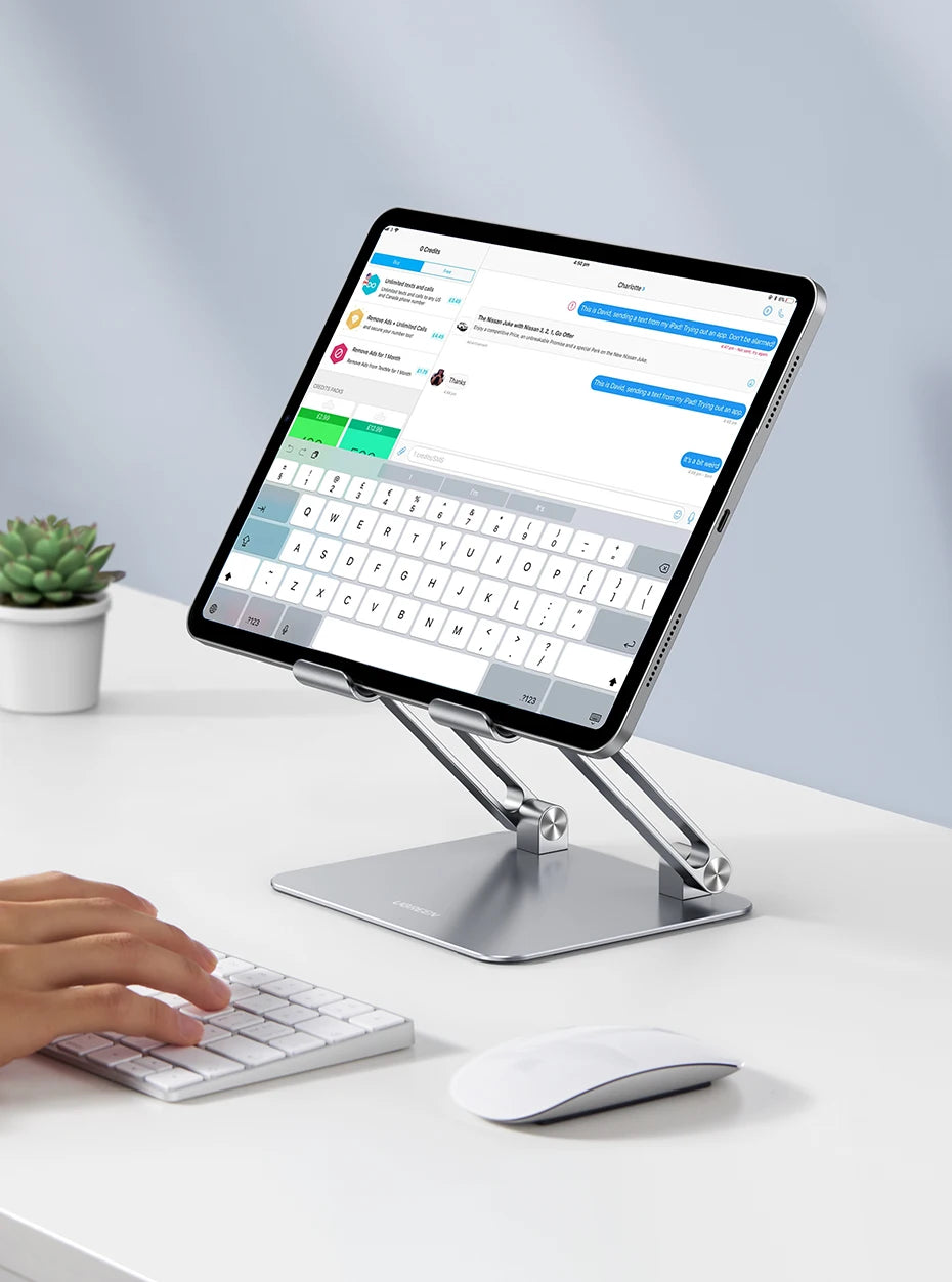 Aluminum Tablet & Phone Stand – Adjustable Holder for Desk