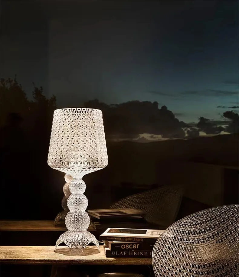 Italian Designer Hollow Goblet Acrylic Floor Lamp