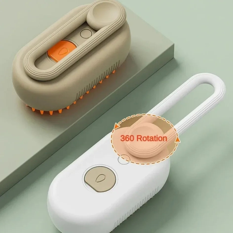USB 3-in-1 Pet Grooming Brush – Steam, Shedding & Massage Tool