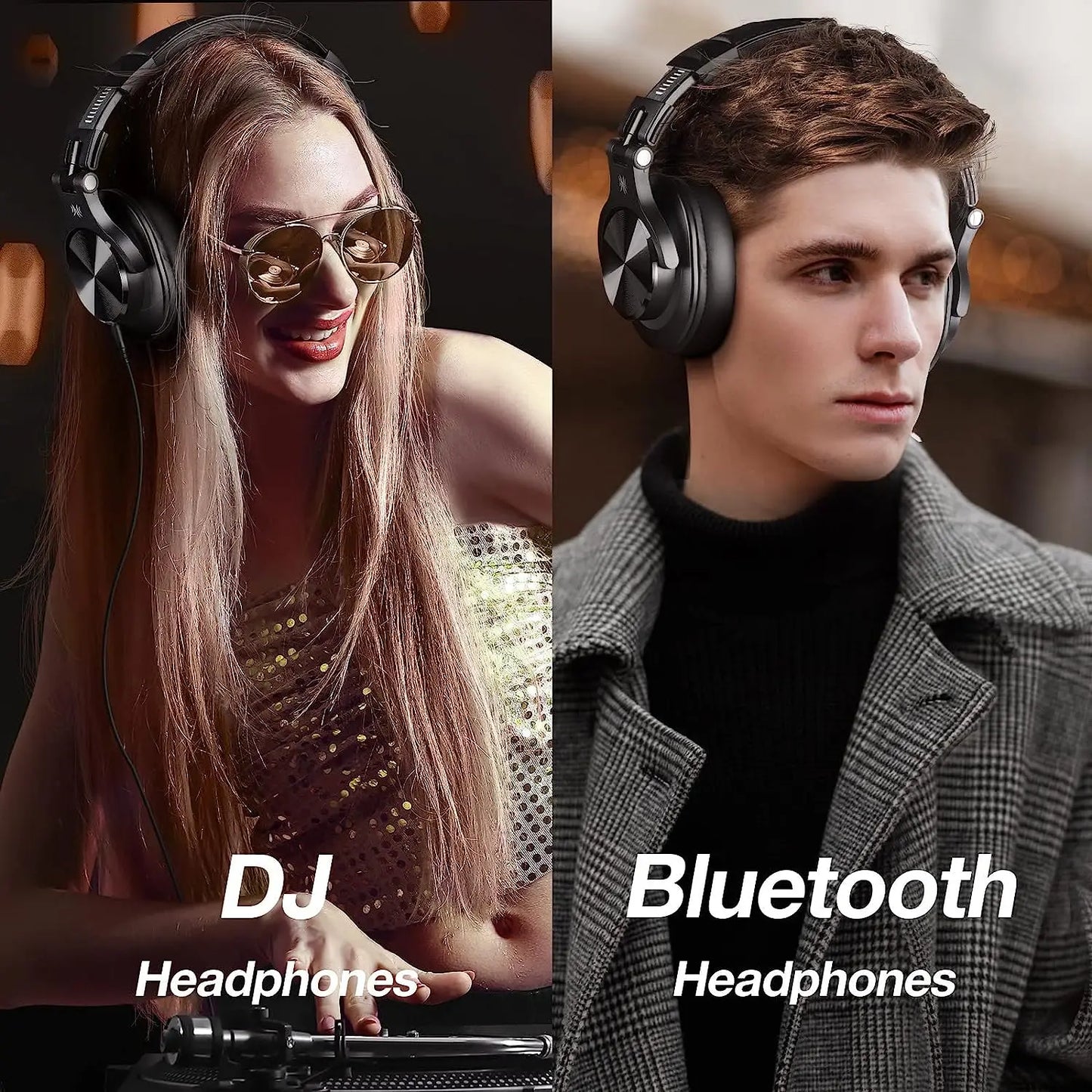 Bluetooth 5.2 Hi-Res Over-Ear Headphones – Wireless Studio DJ