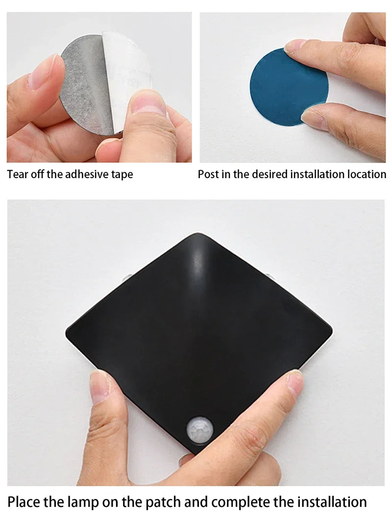 Creative Devil Fish LED Wall Lamp – Rechargeable Motion Sensor Light