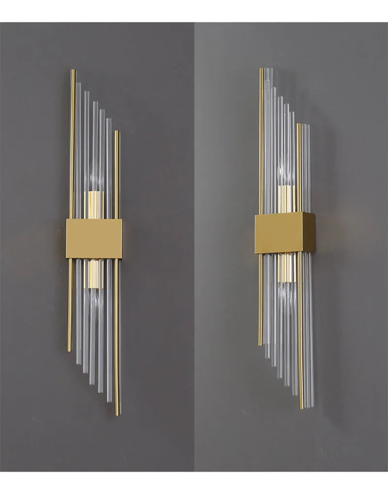 Luxury LED Wall Lamp - Modern Gold Wall Sconce for Living Room