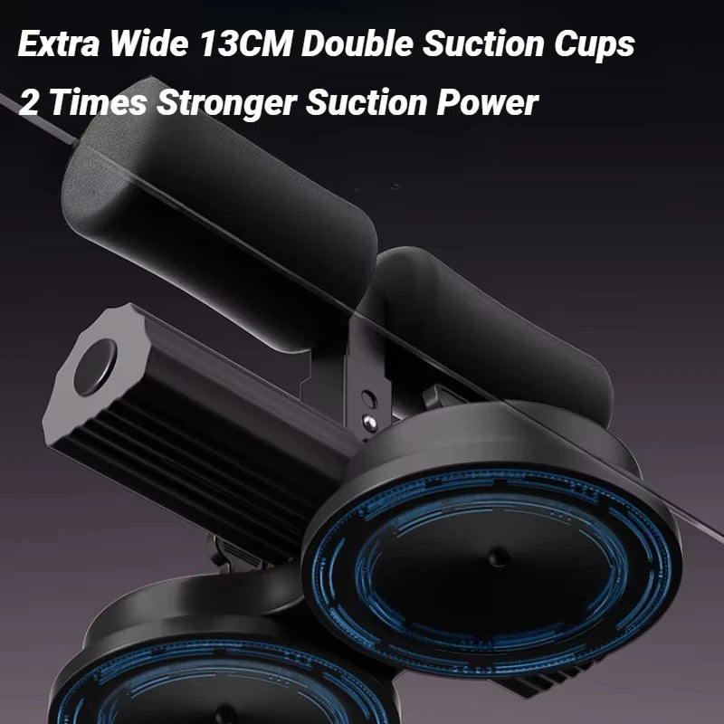 Abdominal Sit-Up Equipment with Suction Cups & Ankle Support