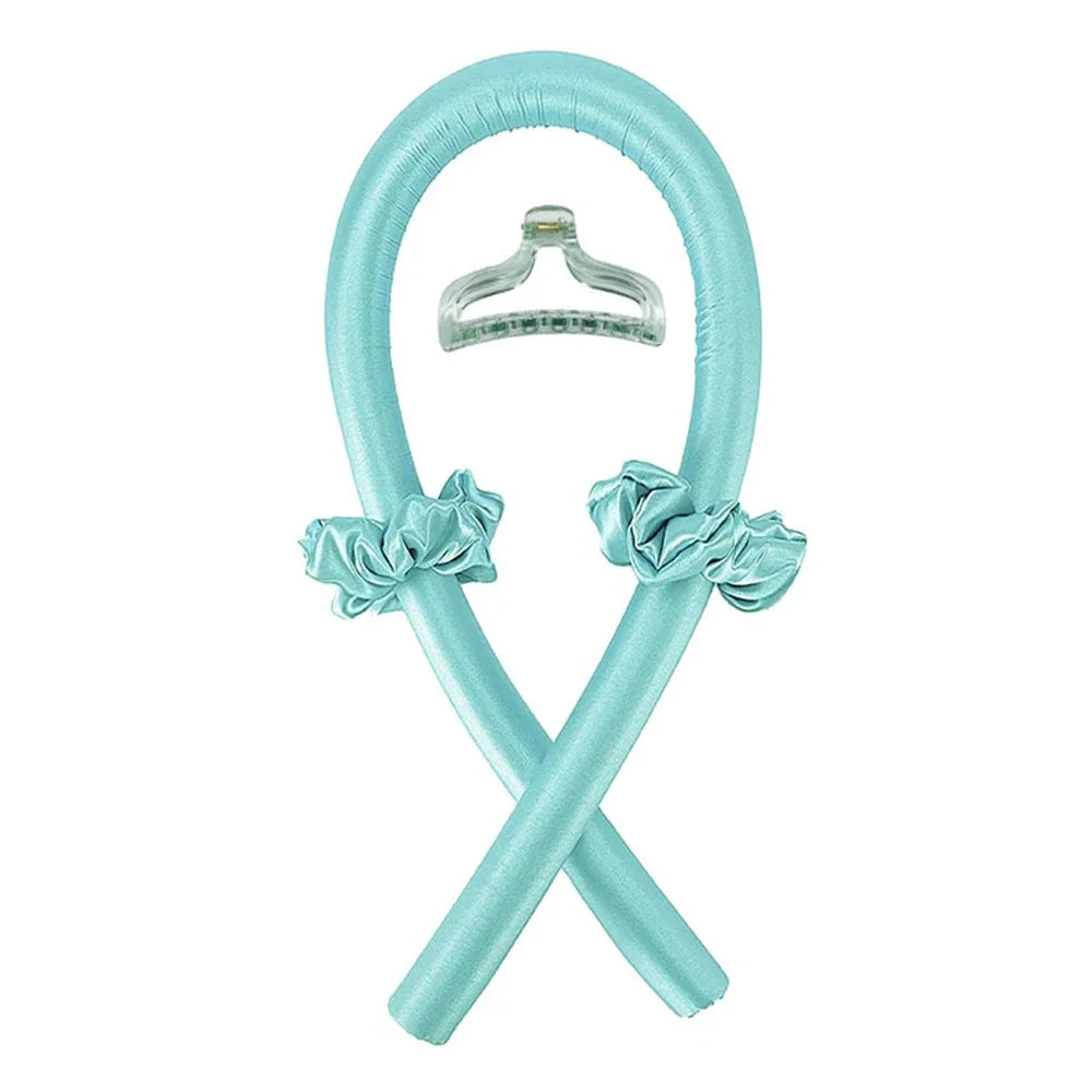 Silk Heatless Curling Rod – No-Heat Ribbon Hair Roller Headband