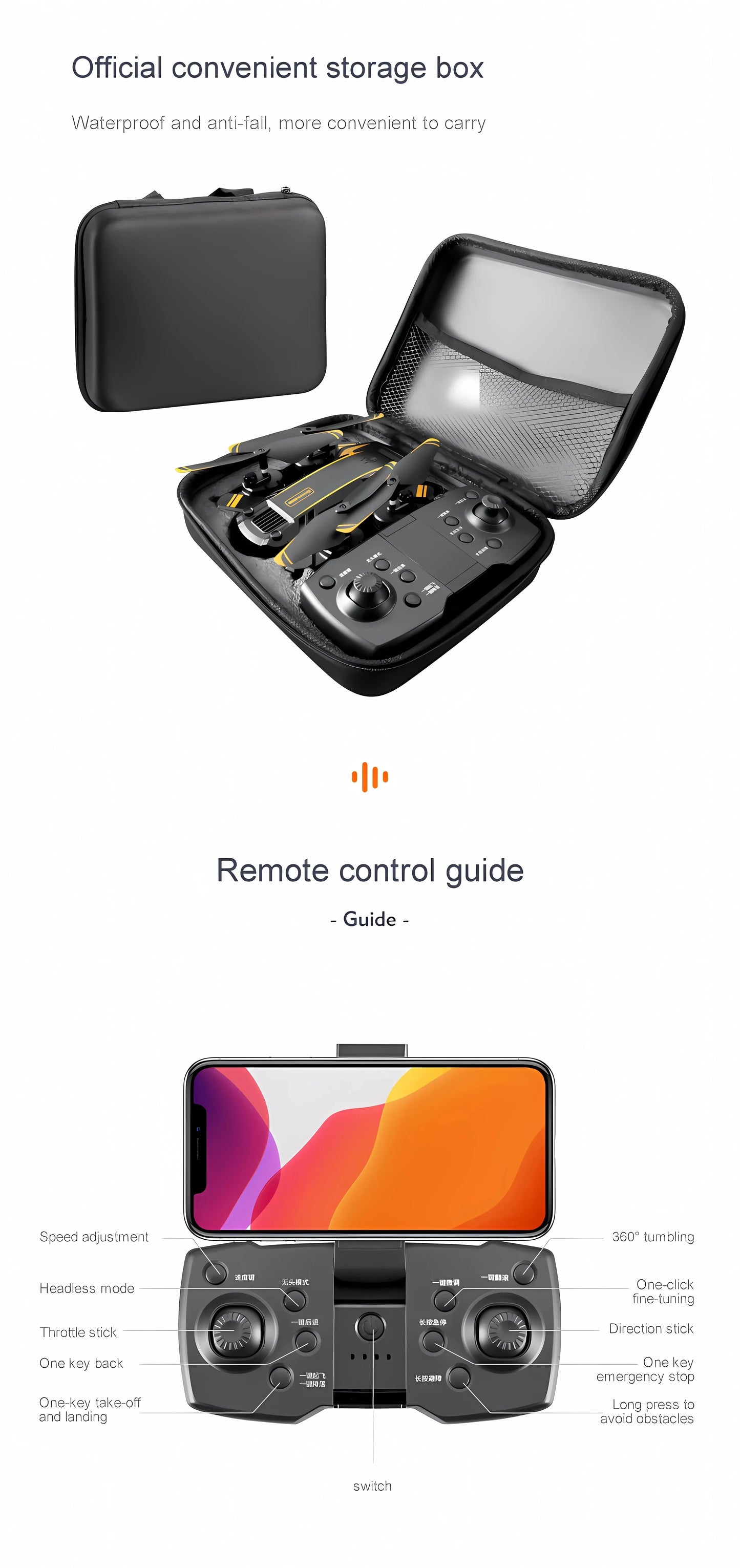 G6 Foldable GPS Drone – 5000M HD FPV Camera, Obstacle Avoidance Quadcopter