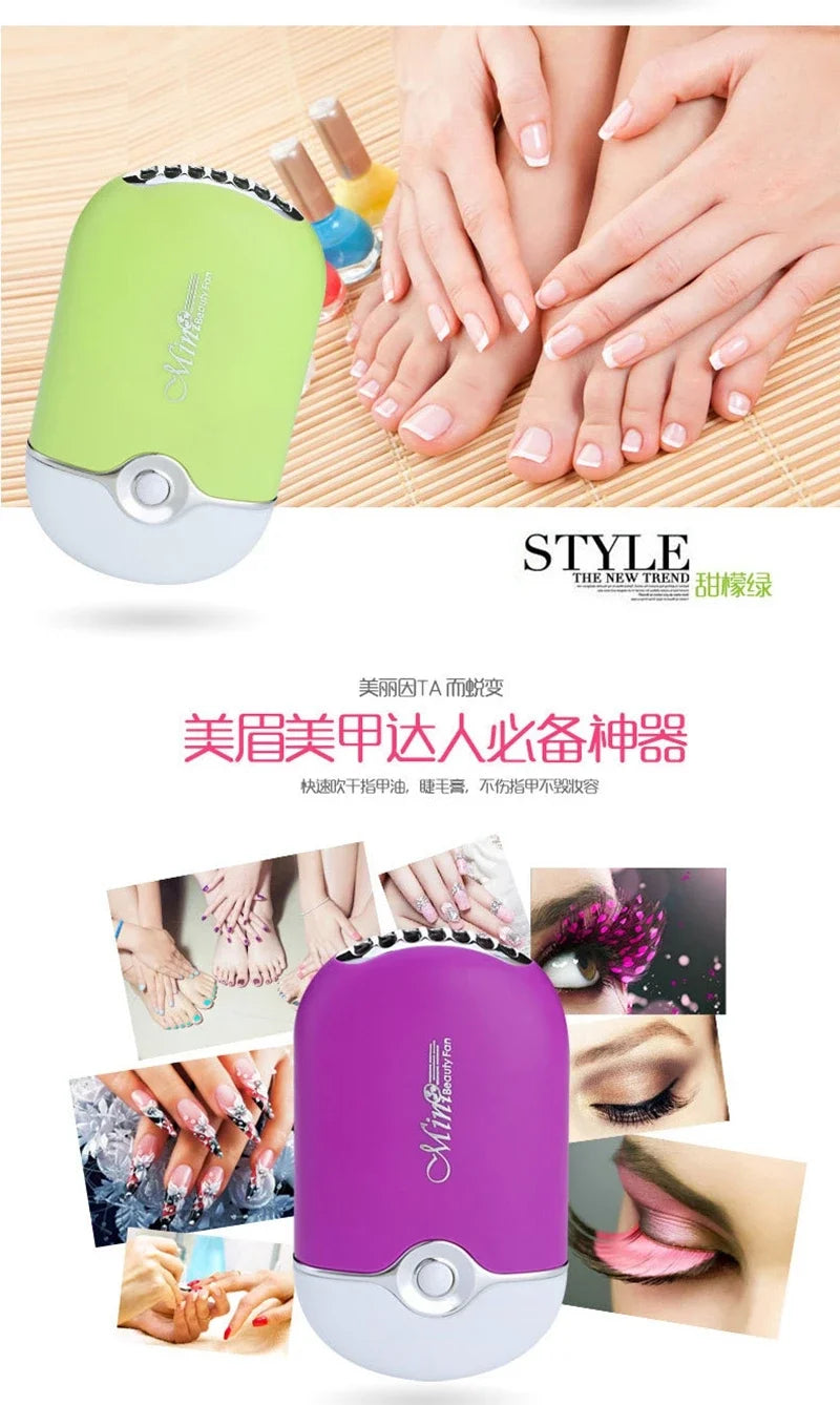 USB Rechargeable Mini Handheld Bladeless Cooling Fan