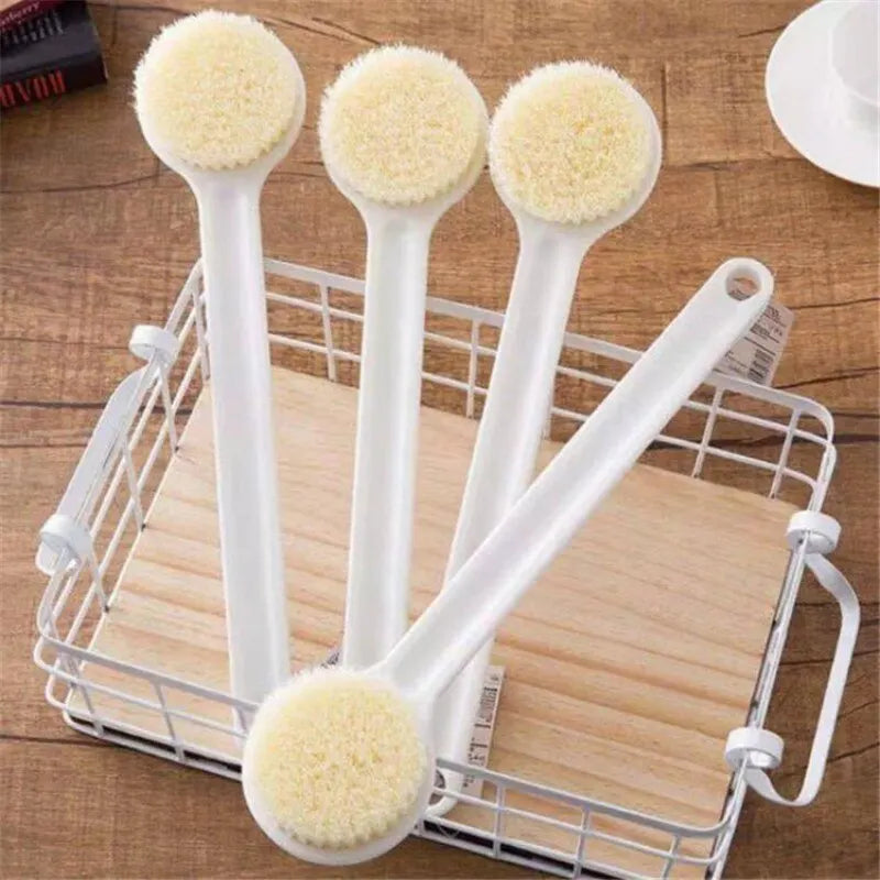 Bath Brush with Long Handle – Soft Bristles for Body Scrub