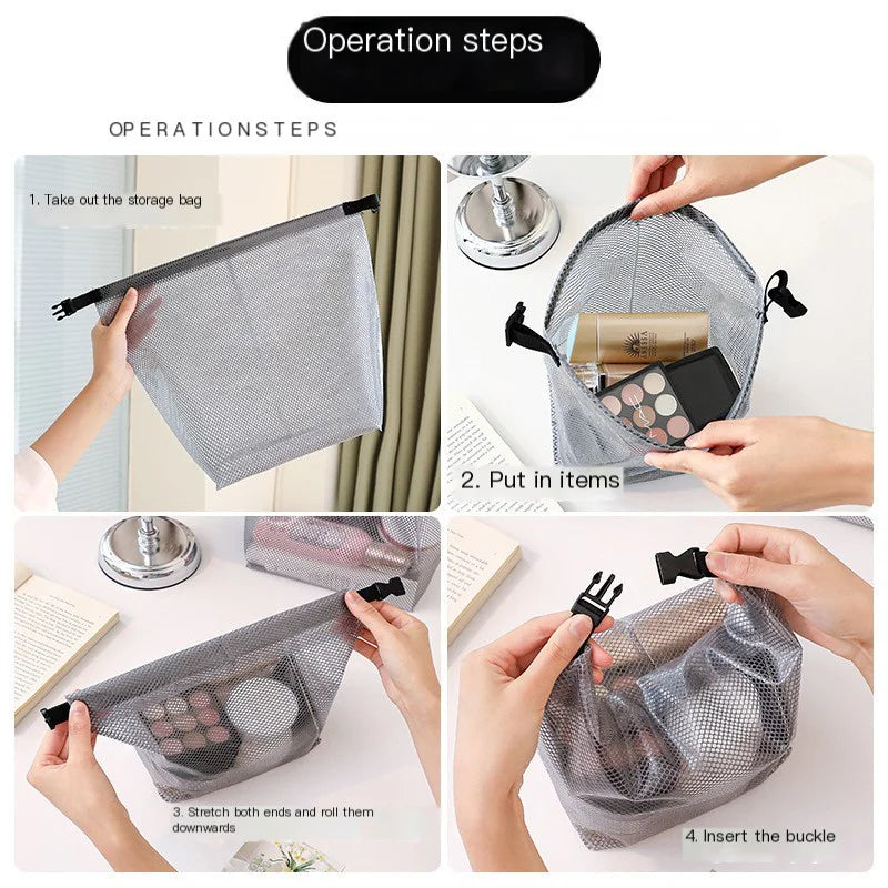Waterproof Drawstring Storage Bag – Large Toiletry & Gym Organizer