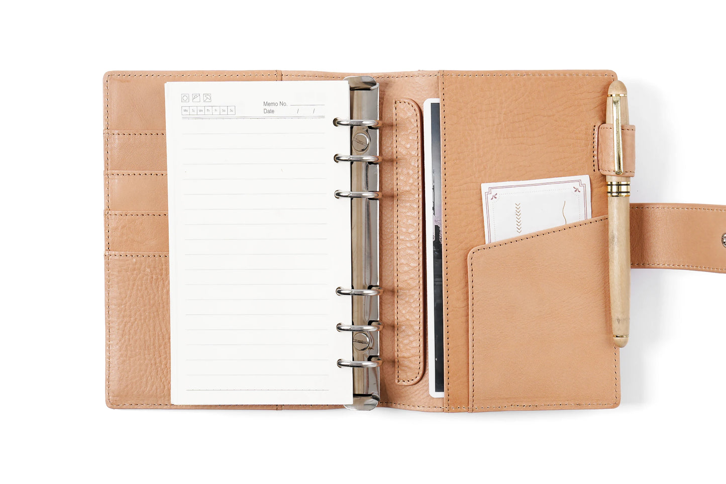 Elite Personal Size Rings Planner – Vegetable Tanned Leather, 25mm Rings