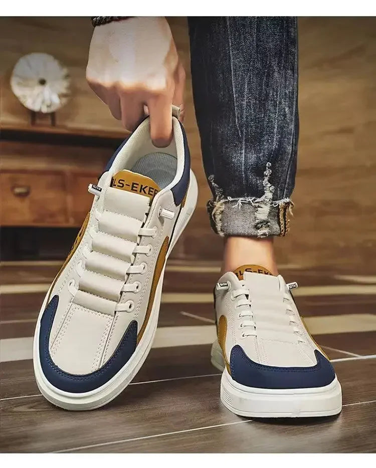 2025 Men’s Leather Casual Shoes – Fashion Sneaker