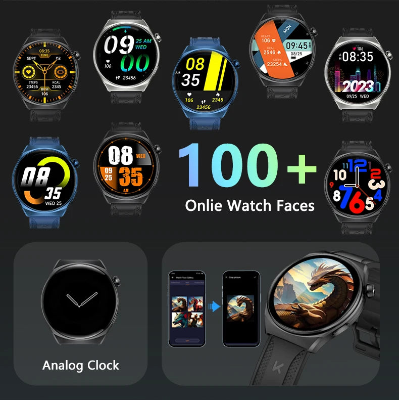 KUMI GW6 Smart Watch with ChatGPT – 1.43" HD Display