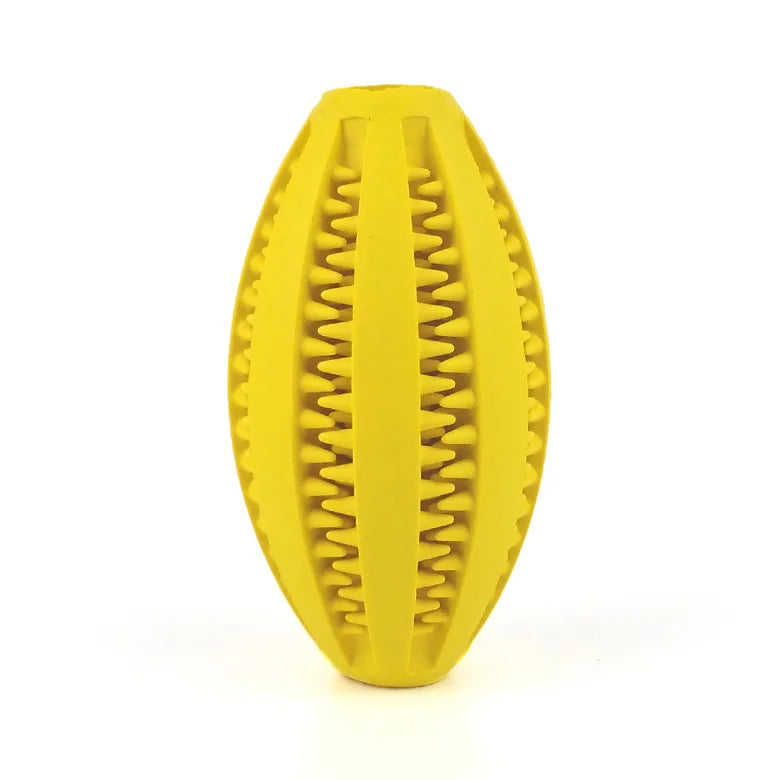 Dog Chew Toy Ball – Tough Rubber Teeth Cleaning Snack Ball