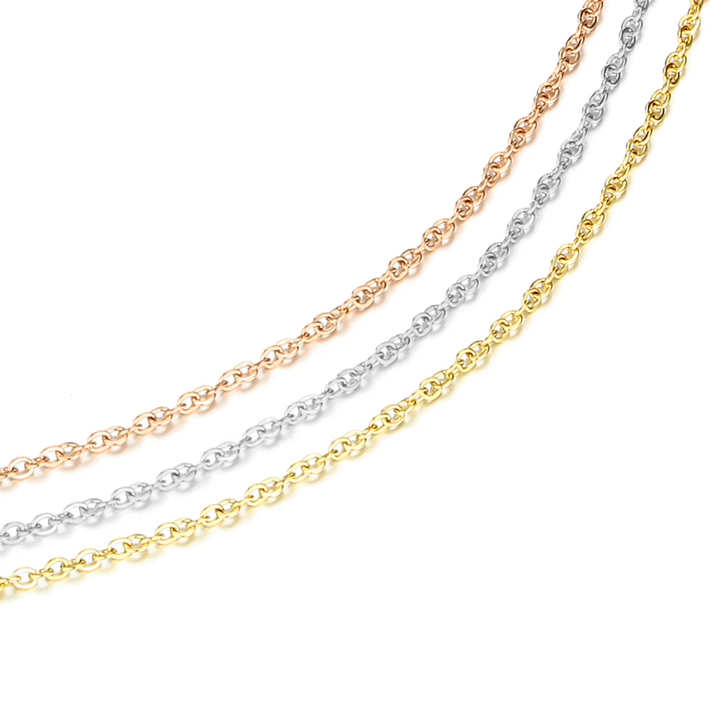 Fine Gold Color Stainless Steel Chain Necklace – Short & Long Styles