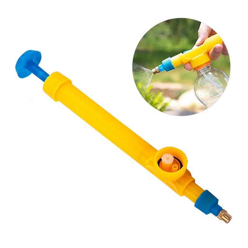 Manual High-Pressure Sprayer with Adjustable Nozzle for Garden Use