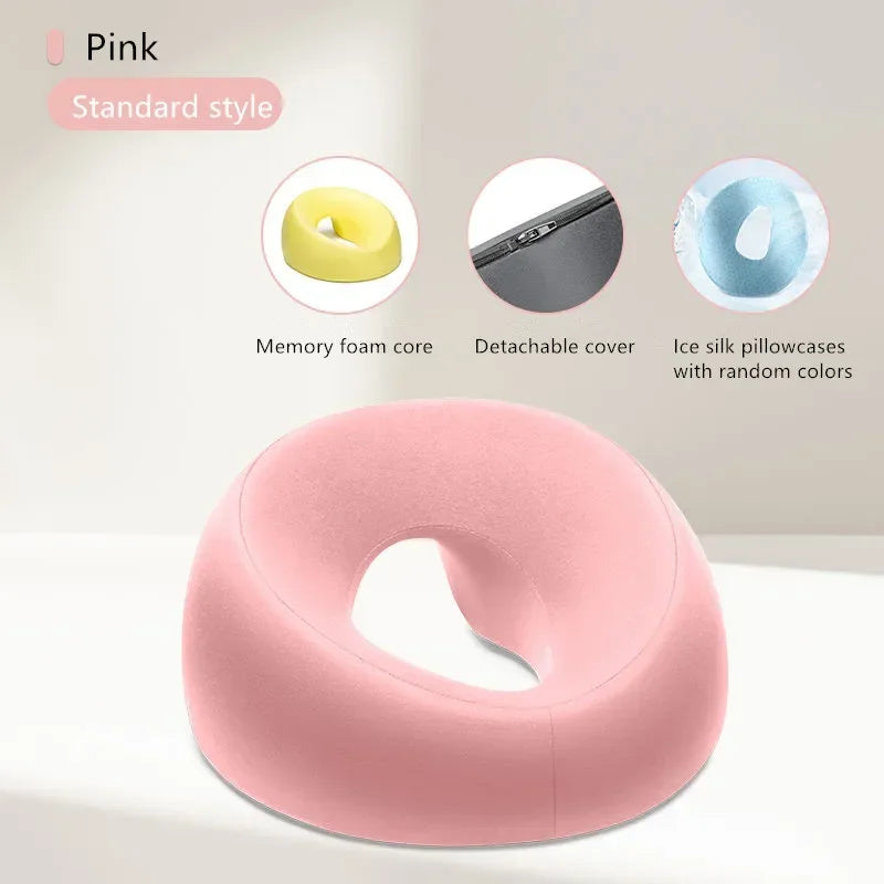 Face Down Memory Foam Pillow – Prone Nap & Massage Headrest