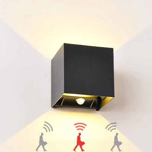 12W PIR Sensor LED Wall Light – Waterproof Outdoor/Indoor Lamp
