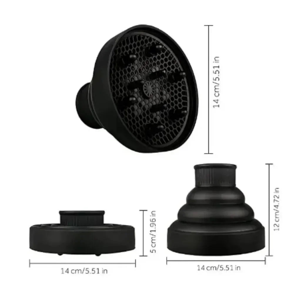 Silicone Hair Diffuser – Universal Curl Dryer Attachment for Styling
