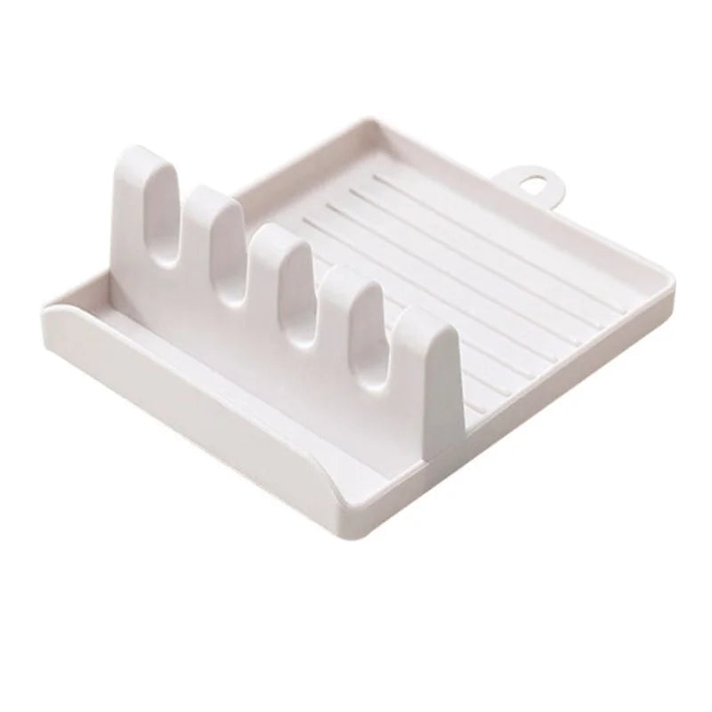 Kitchen Utensil Holder – Non-Slip Spoon & Spatula Rest Organizer
