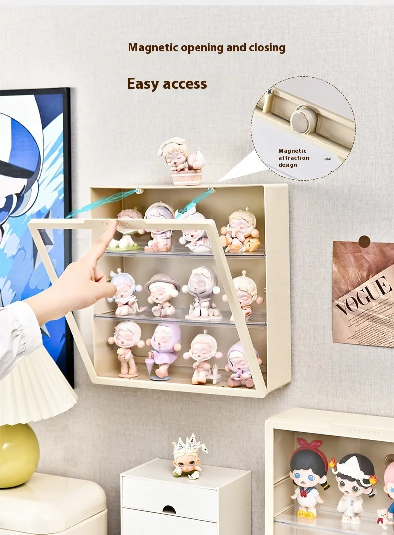 Labubu Acrylic Wall Display Cabinet