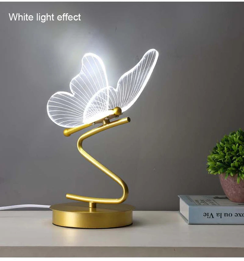 Cartmela Nordic LED Desk Lamp – Butterfly