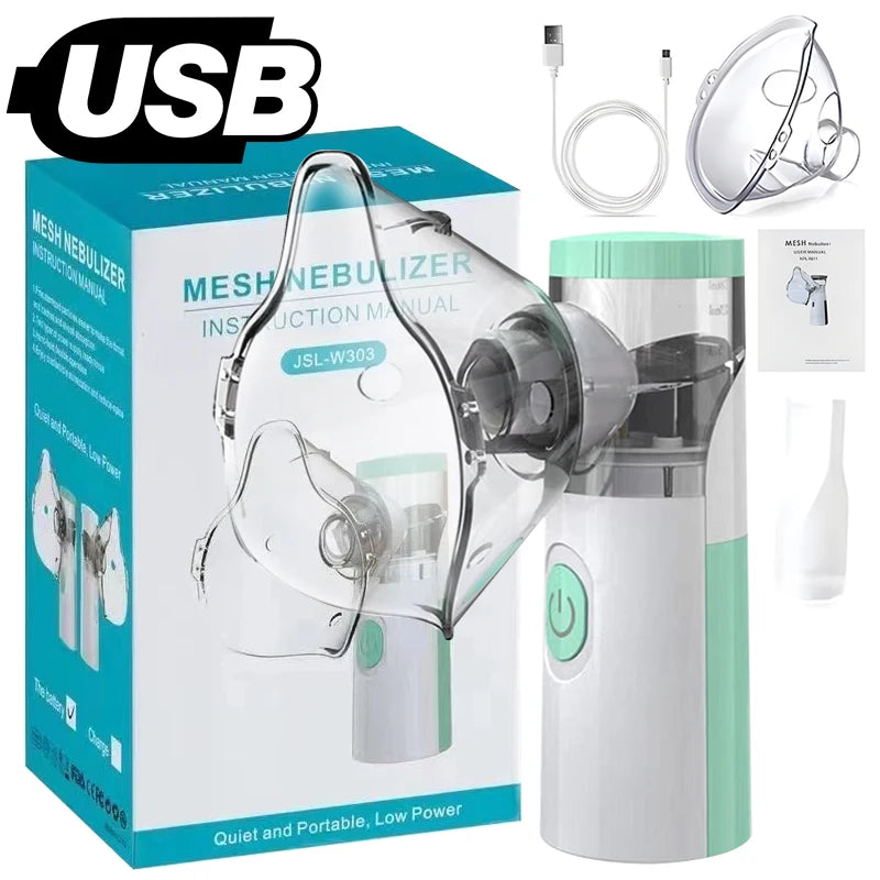 Portable Nebulizer for Asthma–Handheld Mesh Atomizer for Kids & Adults
