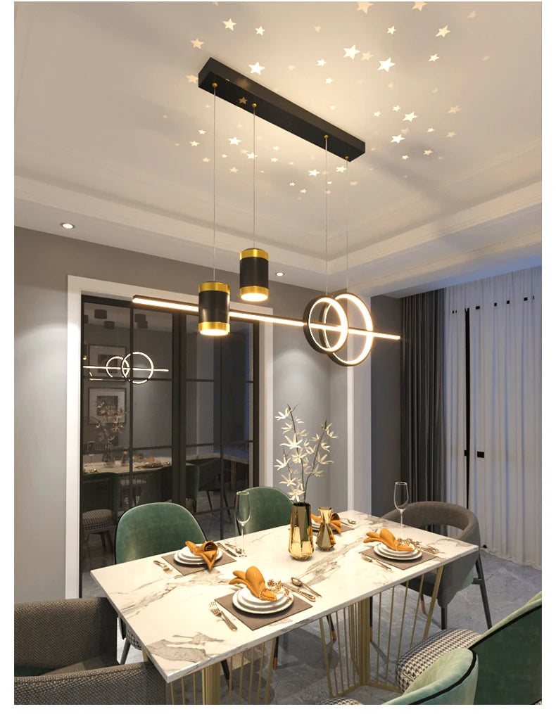 100cm Modern LED Pendant Light – Long Strip Dining Table Fixture