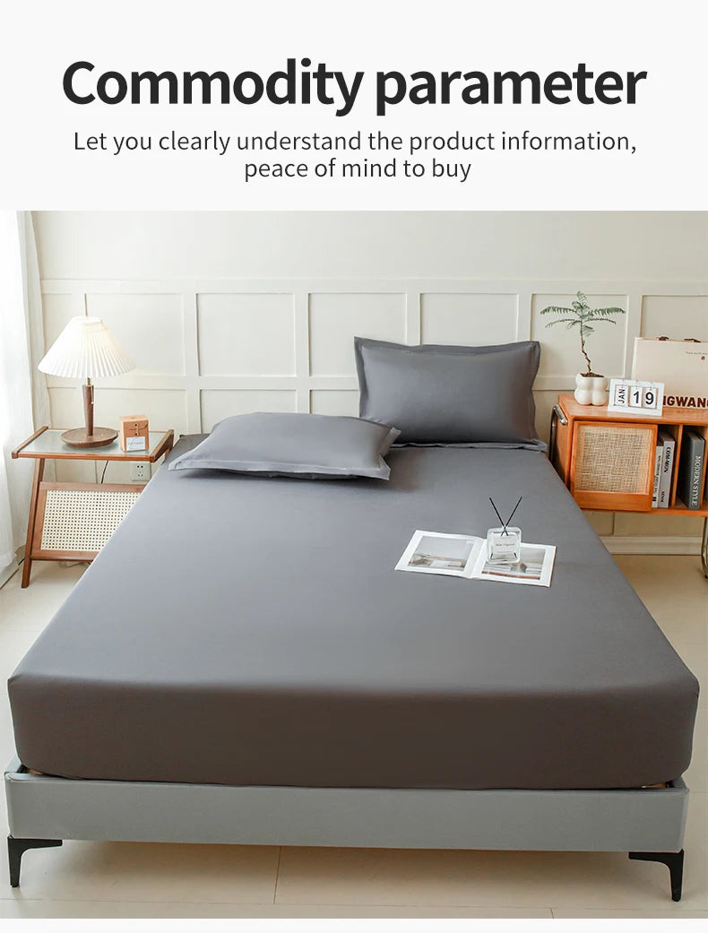Waterproof Fitted Bed Sheet – 360° Elastic Mattress Protector