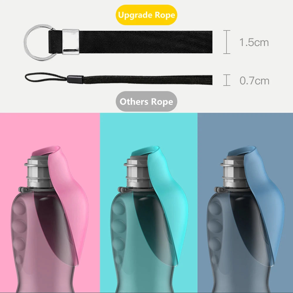 Portable Dog Water Bottle – Travel Dispenser for All Sizes