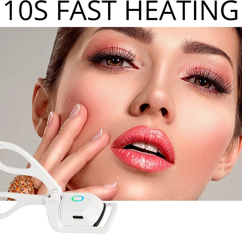 USB Heated Eyelash Curler – Quick Heat with 2 Temp Settings