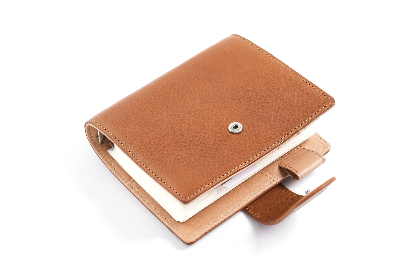 Pocket/A7 Ring Planner – 25mm Vegetable Tanned Leather Organizer