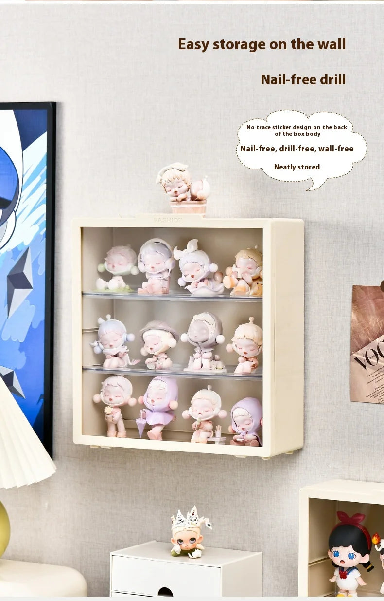 Labubu Acrylic Wall Display Cabinet