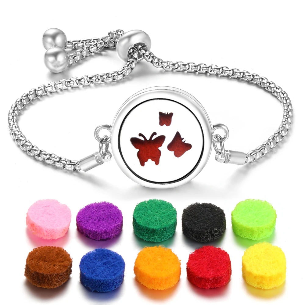 Flower of Life Aromatherapy Diffuser Bracelet for Essential Oils