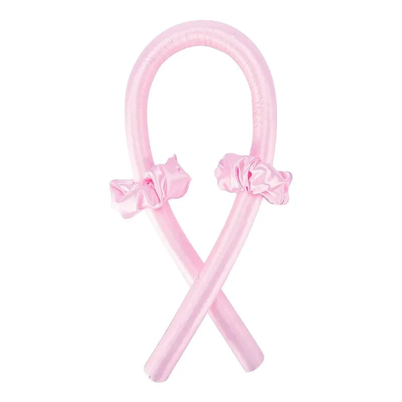 Silk Heatless Curling Rod – No-Heat Ribbon Hair Roller Headband