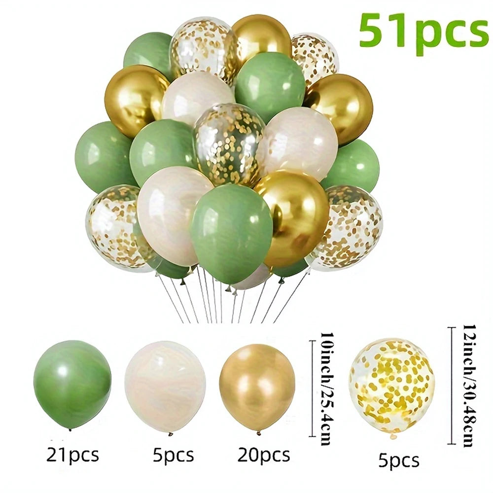 16pcs Black Metallic Sequin Balloons – Party & Event Decor