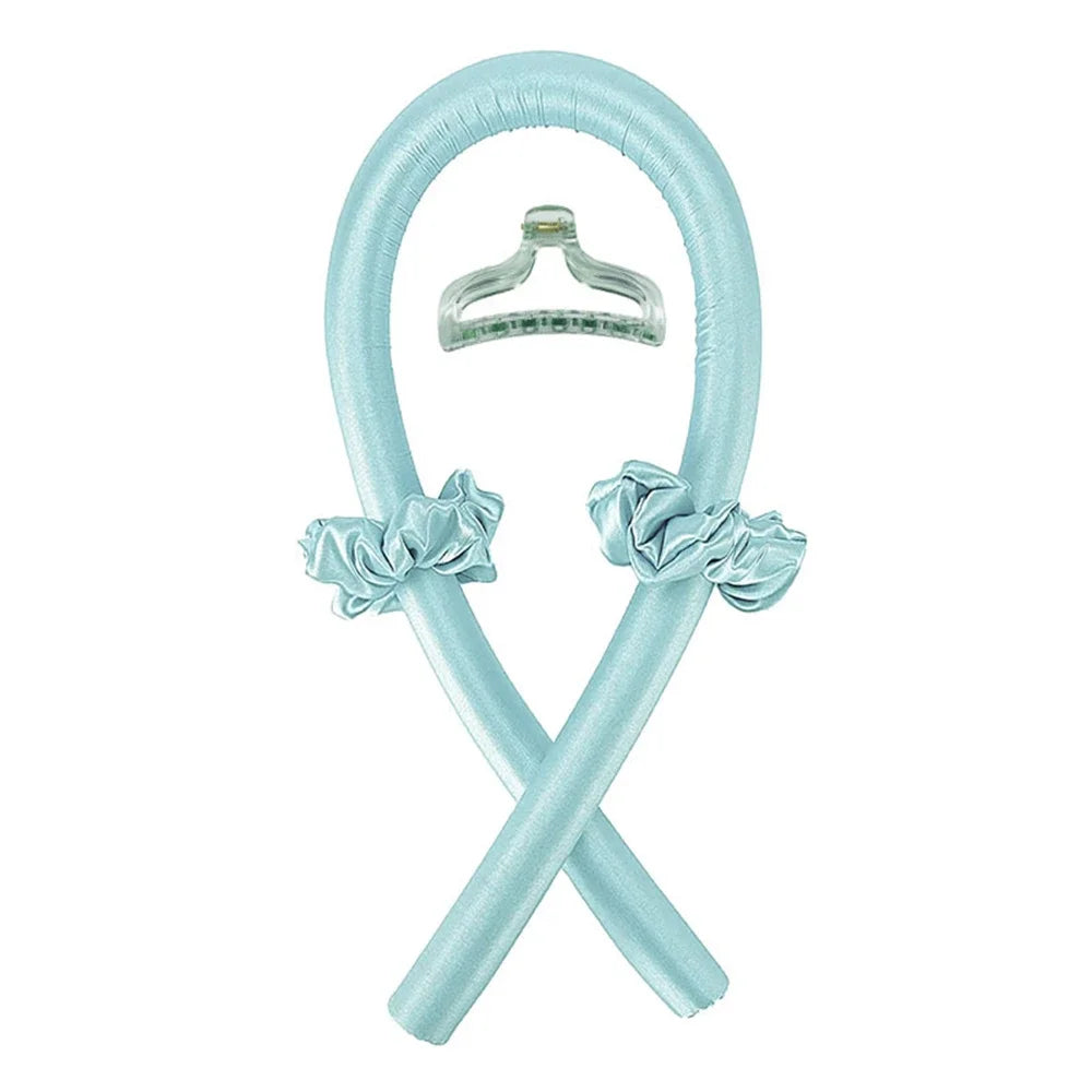 Silk Heatless Curling Rod – No-Heat Ribbon Hair Roller Headband