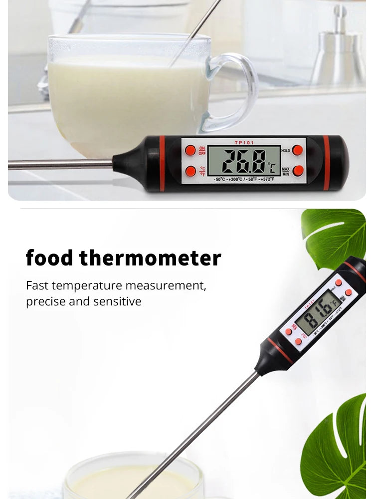 Digital Probe Kitchen Thermometer for Baking, Grill & Liquids