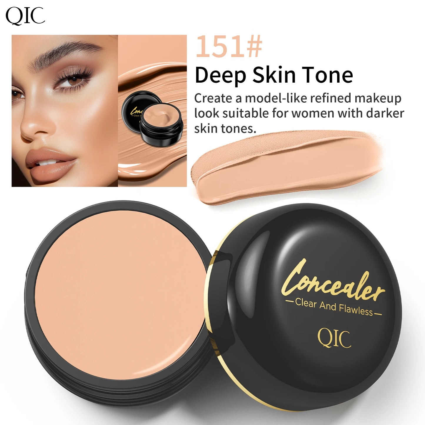 Waterproof Full Coverage Concealer for Scars, Tattoos & Blemishes