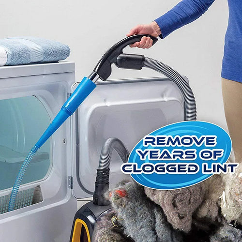 Dryer Vent Cleaner Kit–Vacuum Attachment & Lint Remover with Guide Wire