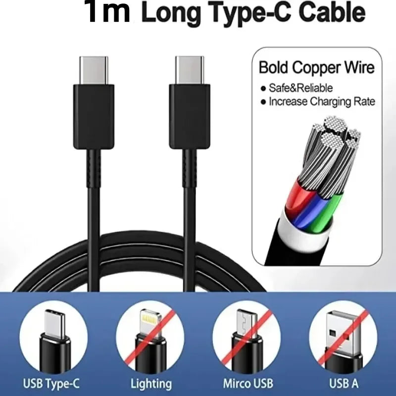 PD 45W USB-C Wall Charger – Fast Adapter for Samsung & iPhone 15