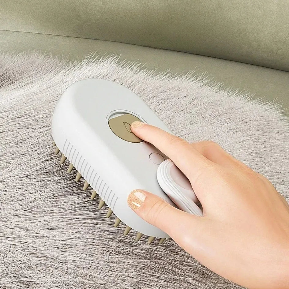 USB 3-in-1 Pet Grooming Brush – Steam, Shedding & Massage Tool