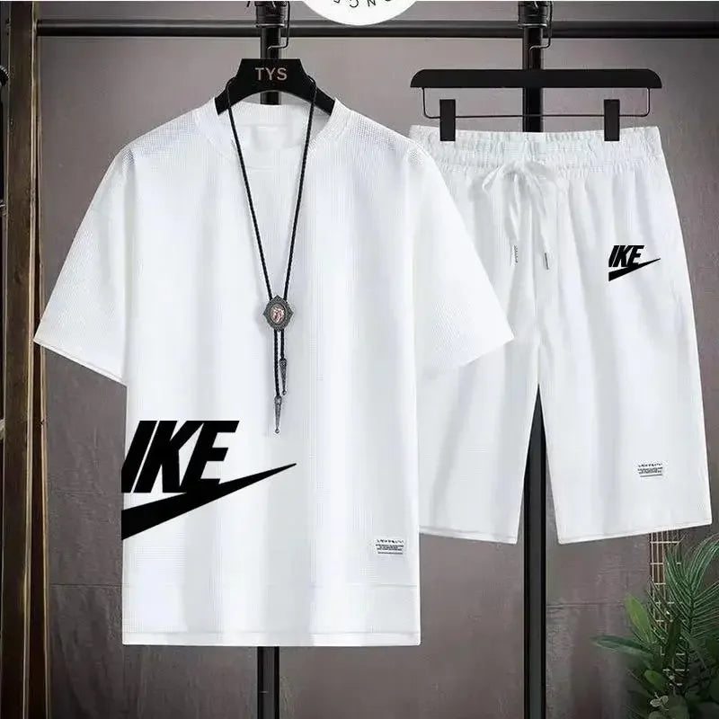 Cartmela Men’s Summer Sports Set – Quick-Dry T-Shirt