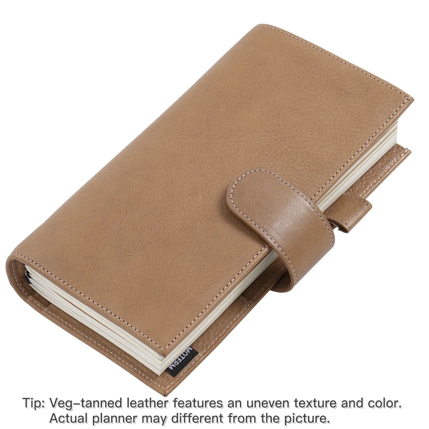 Vegetable Tanned Leather Travel Notebook – Standard Planner Cover
