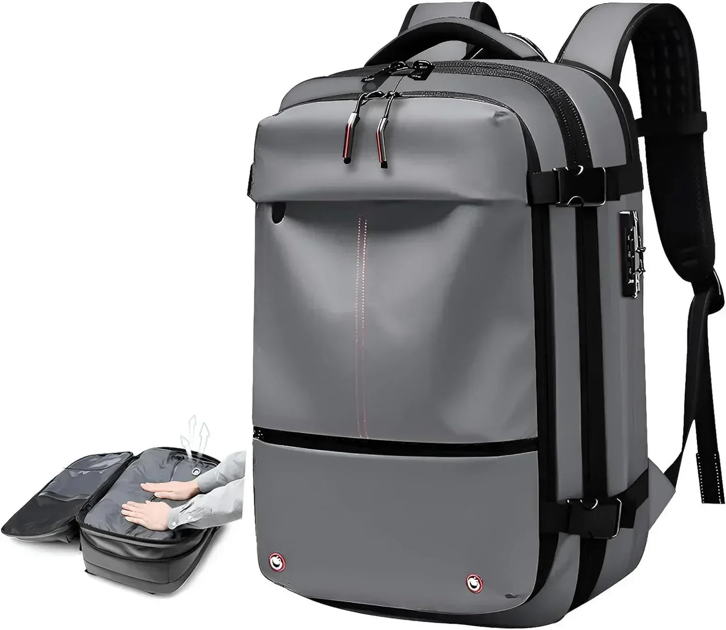 Cartmela 60L Vacuum Compression Backpack with Pump