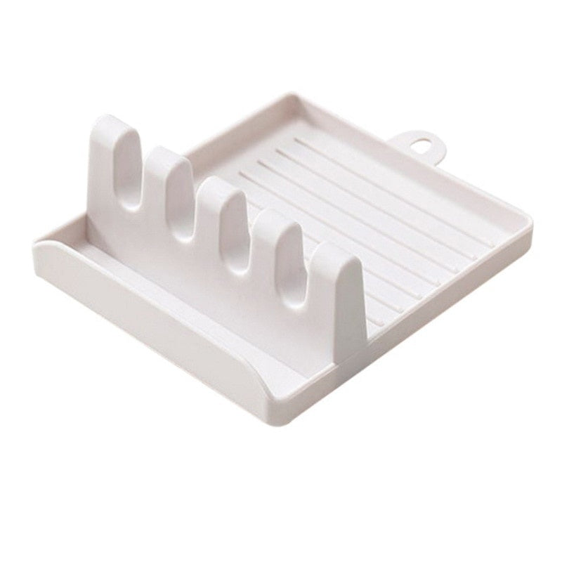Kitchen Utensil Holder – Non-Slip Spoon & Spatula Rest Organizer