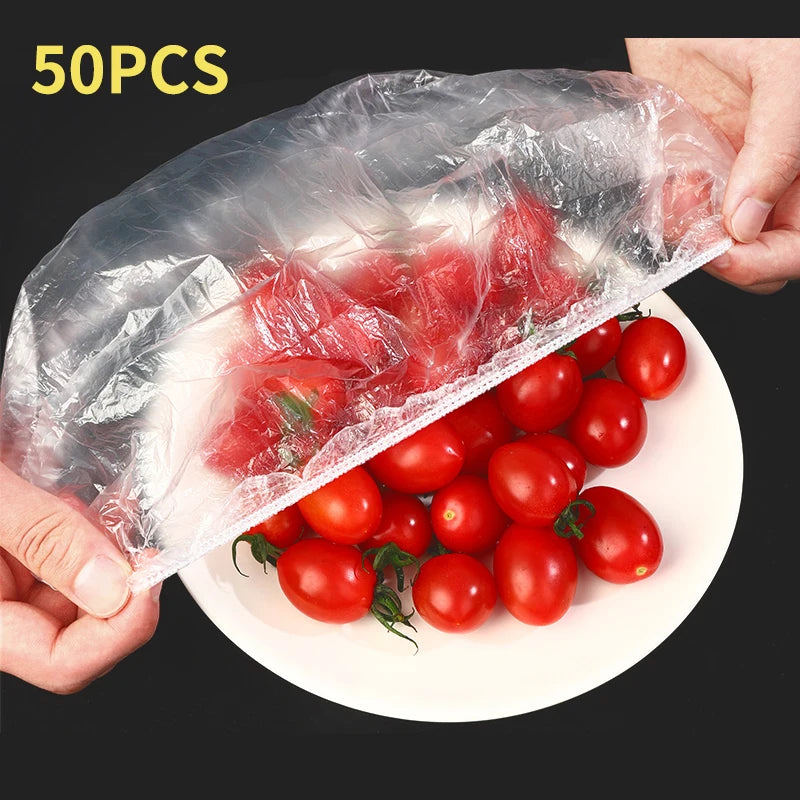 Elastic Food Covers for Bowls – Reusable Plastic Wrap Lids