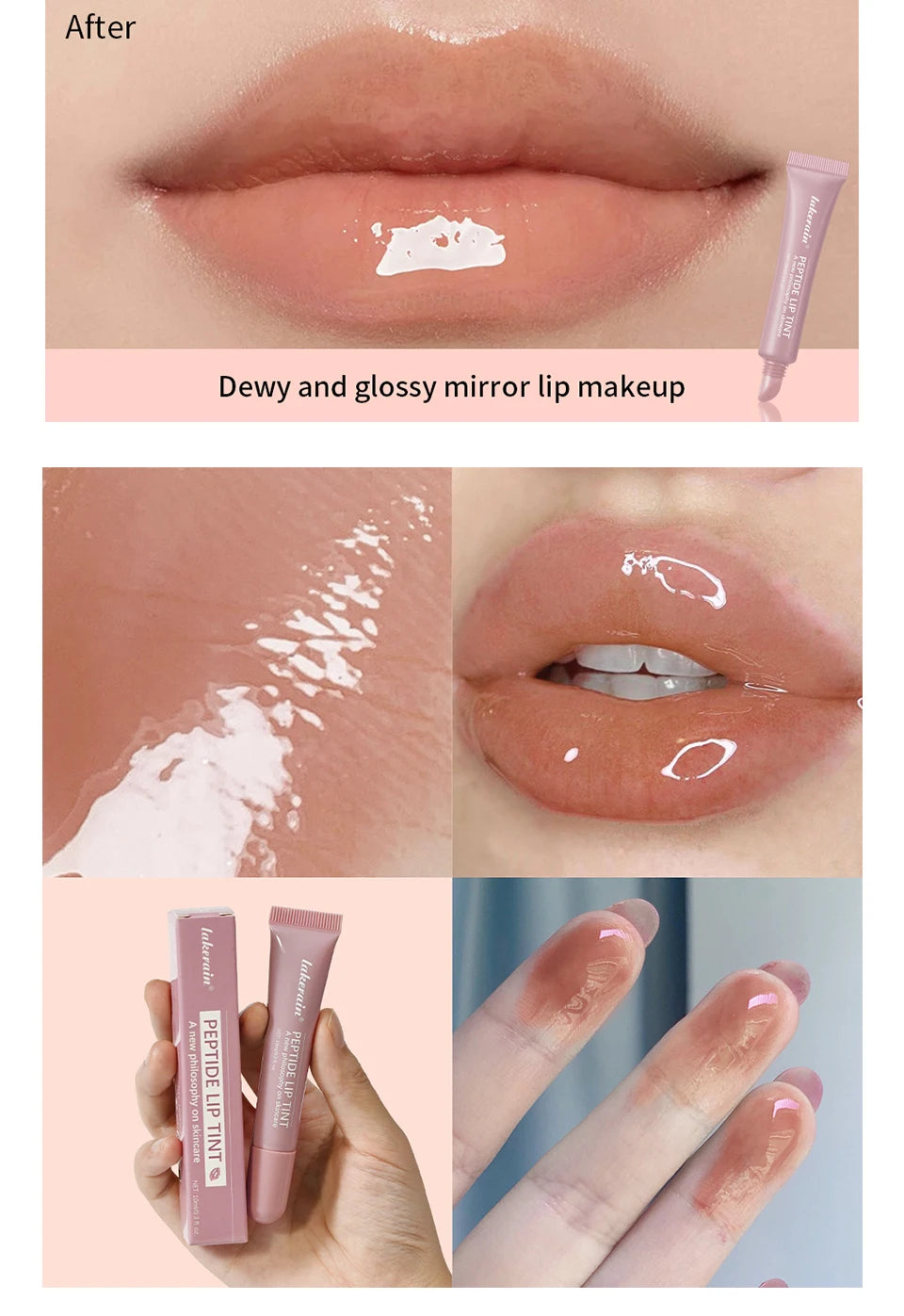 10ml Mirror Lip Glaze – Jelly Lip Oil for Shine, Moisture & Care